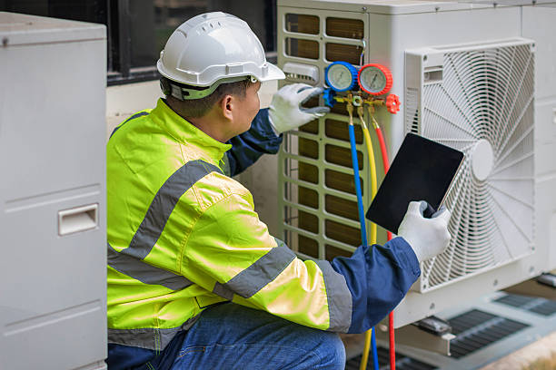 Professional Hvac Installation technician working in Jones, MI